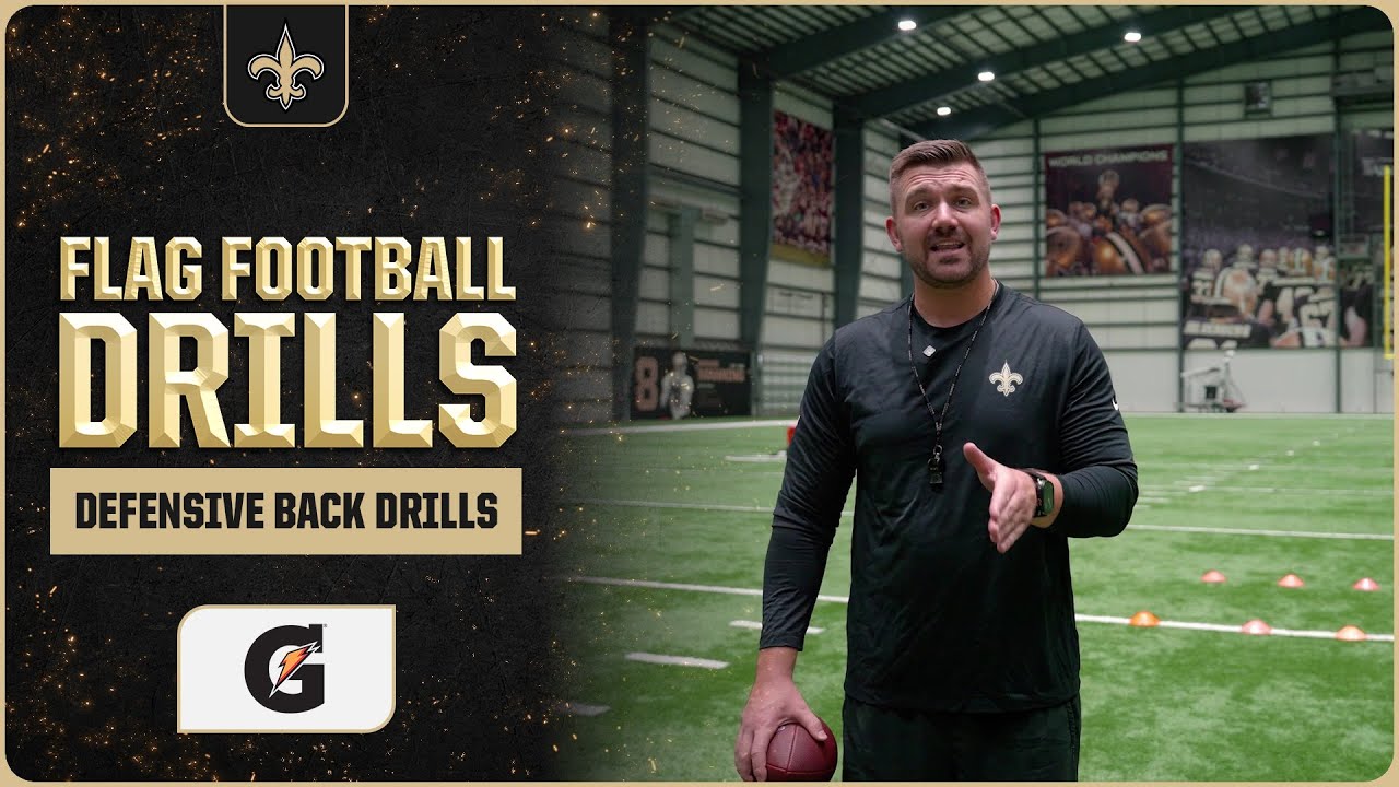 Defensive Back Drills | NFL Flag Football Drills