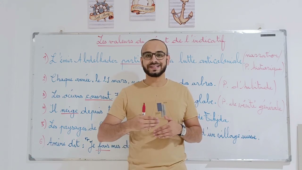 Les valeurs du présent de l'indicatif.