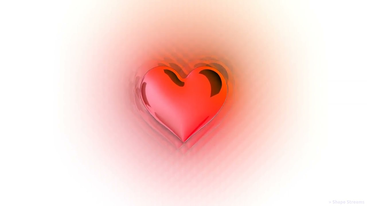 Red Beating Heart Motion Graphic, Hearts Background Video Effect | Hearts Sensory Wallpaper