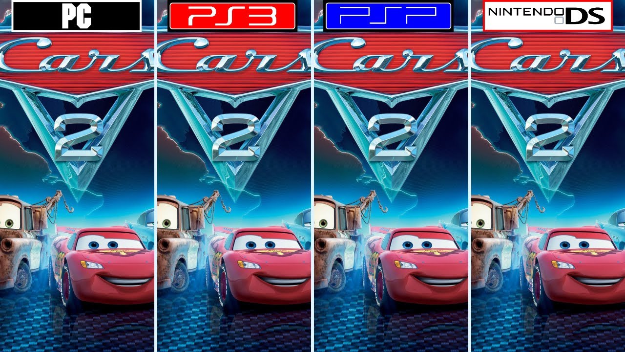 Cars 2 [ PC vs PS3 vs PSP vs Nintendo DS ] Graphics Comparison