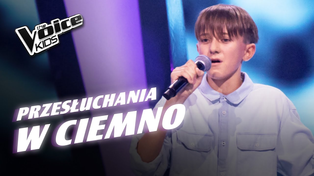 Hubert Piękoś - „The Geatest Love of All” - Przesłuchania w ciemno | The Voice Kids Poland 8