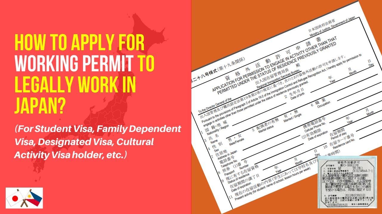 How to apply for Working Permit to legally work in Japan?