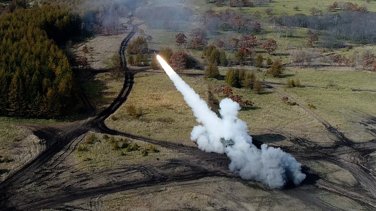 陸上 自衛隊 第１特科団 職種機能等強化訓練（火力） MLRS 203mm自走榴弾砲 155mm自走榴弾砲 96式自走迫撃砲 japan self-defence forces 2022.10.28