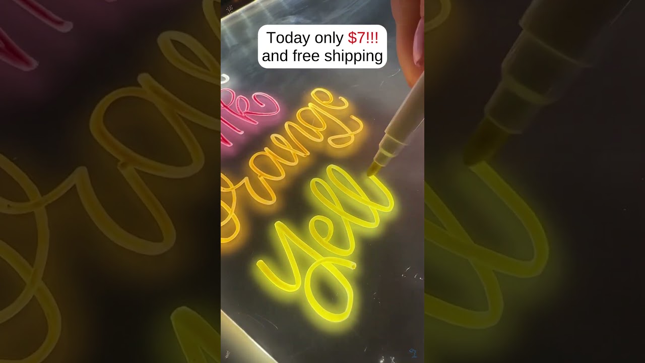 Glowing art fun with light-up drawing board #lightupboard
