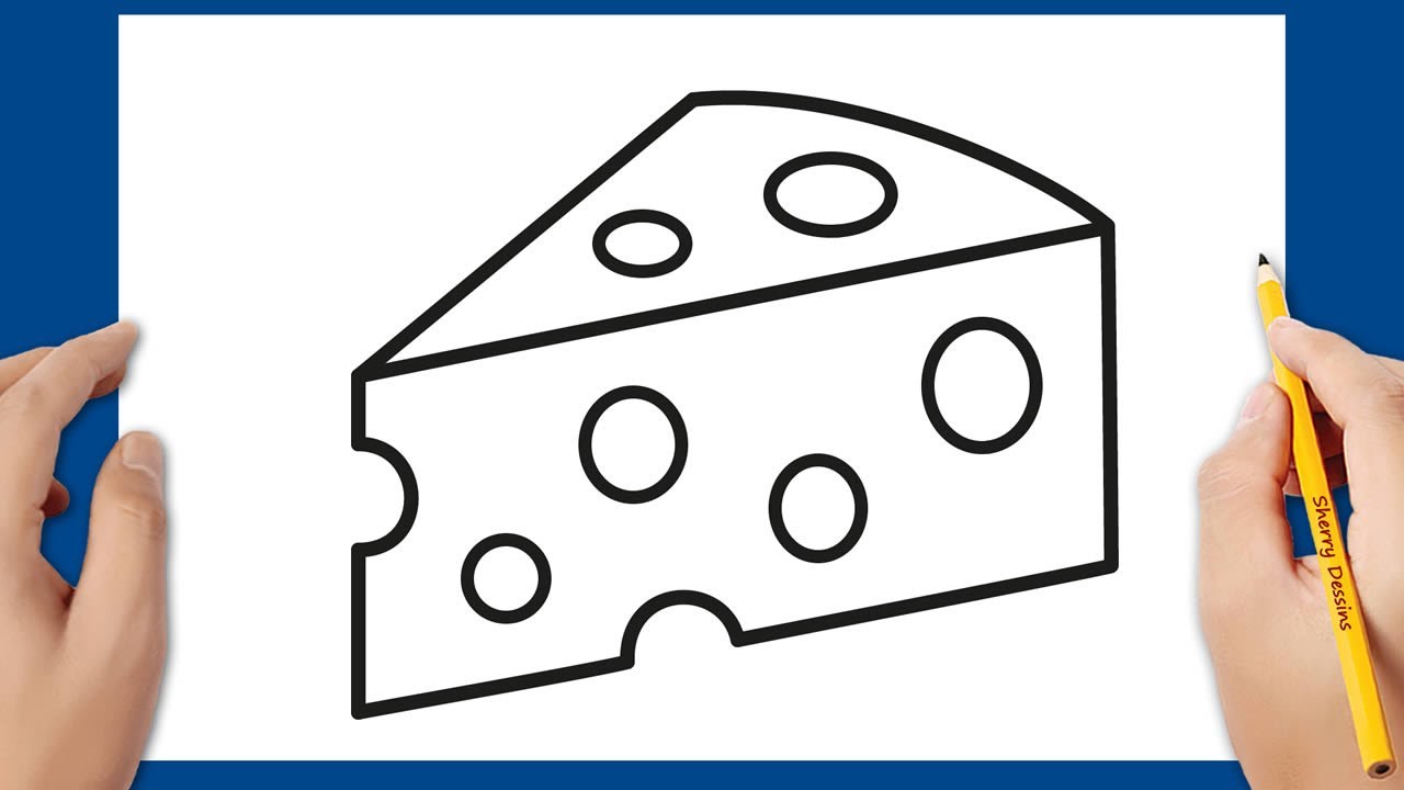 Comment dessiner du fromage | How to draw cheese step by step