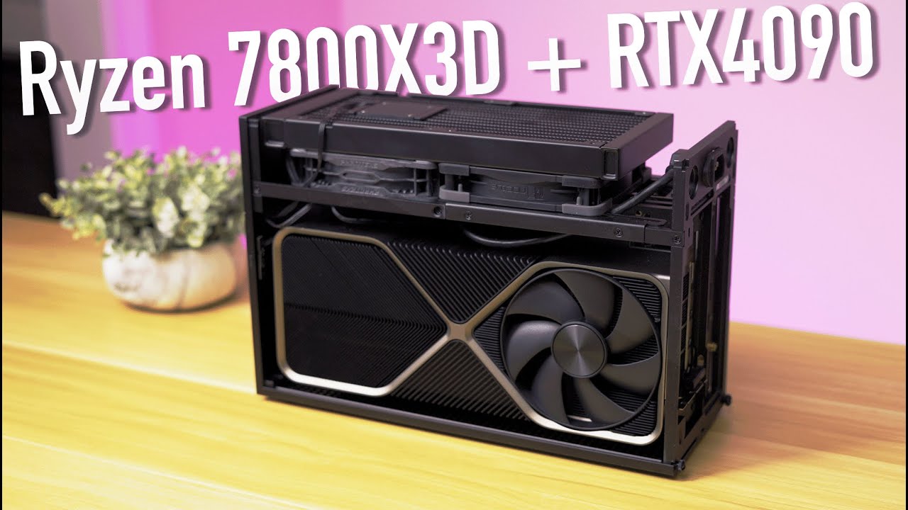 The smallest water cooled CPU + RTX 4090 Gaming PC build