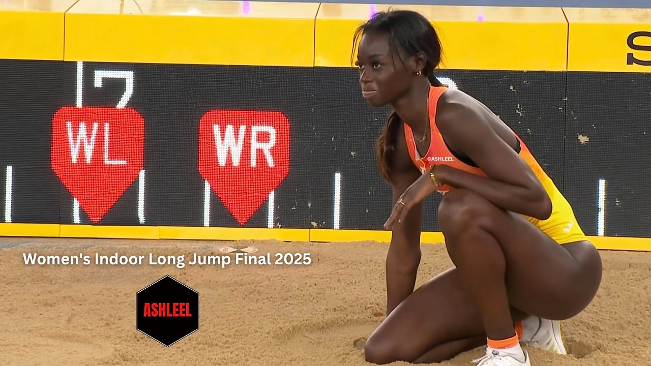 Women's Indoor Long Jump Final 2025 #womenslongjump #trackandfield2025 #fatimadiame #longjumping