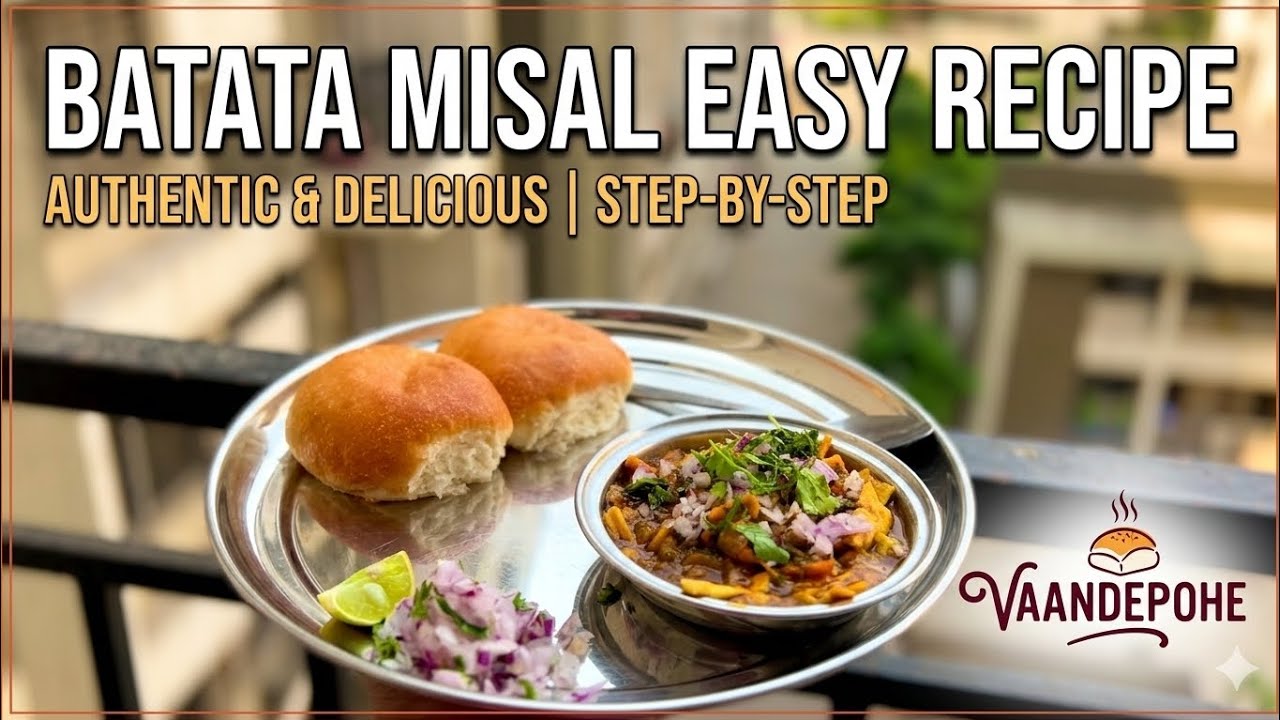Batata misal Pav| Deatailed recipe| Easy recipe |Must try| foodie | food| Misal pav | Foodpage|Video
