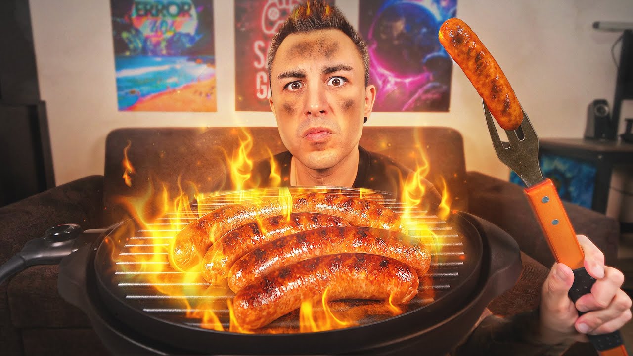 JE FAIS UN BARBECUE DANS MON SALON ! (ça tourne mal)