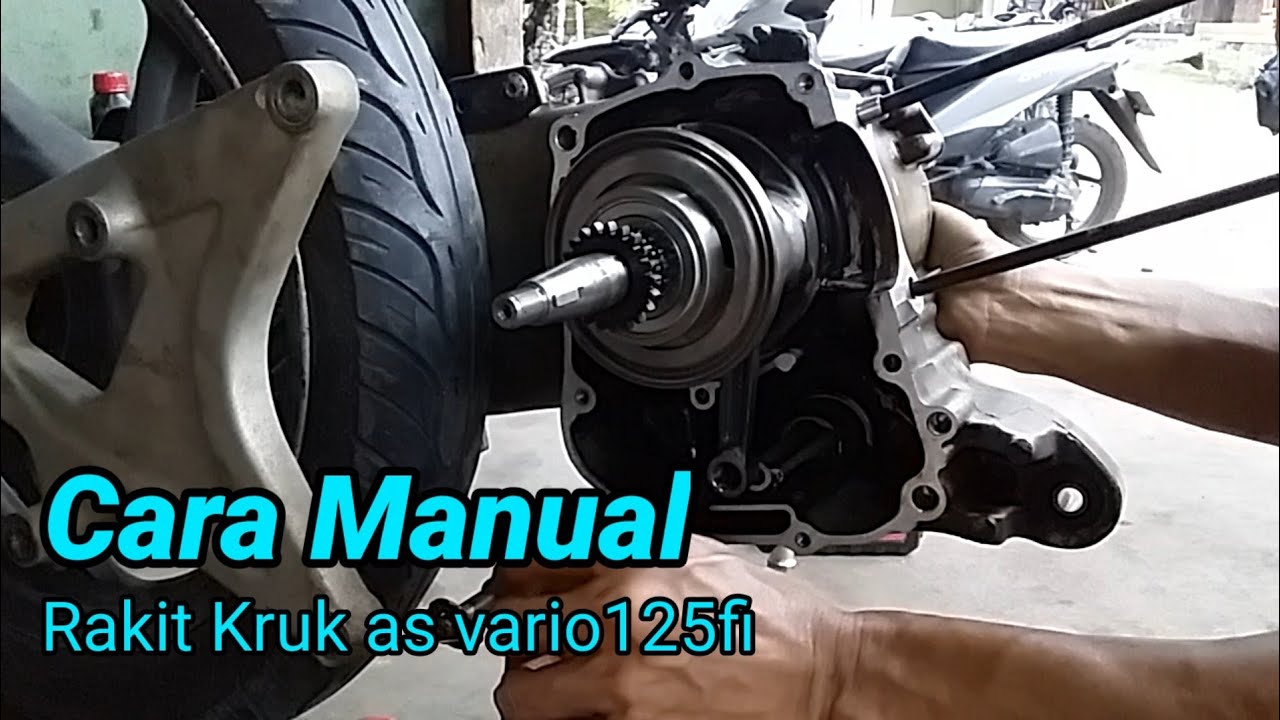 Cara pasang kruk As Vario 125fi yang benar dengan cara manual hasil oke.