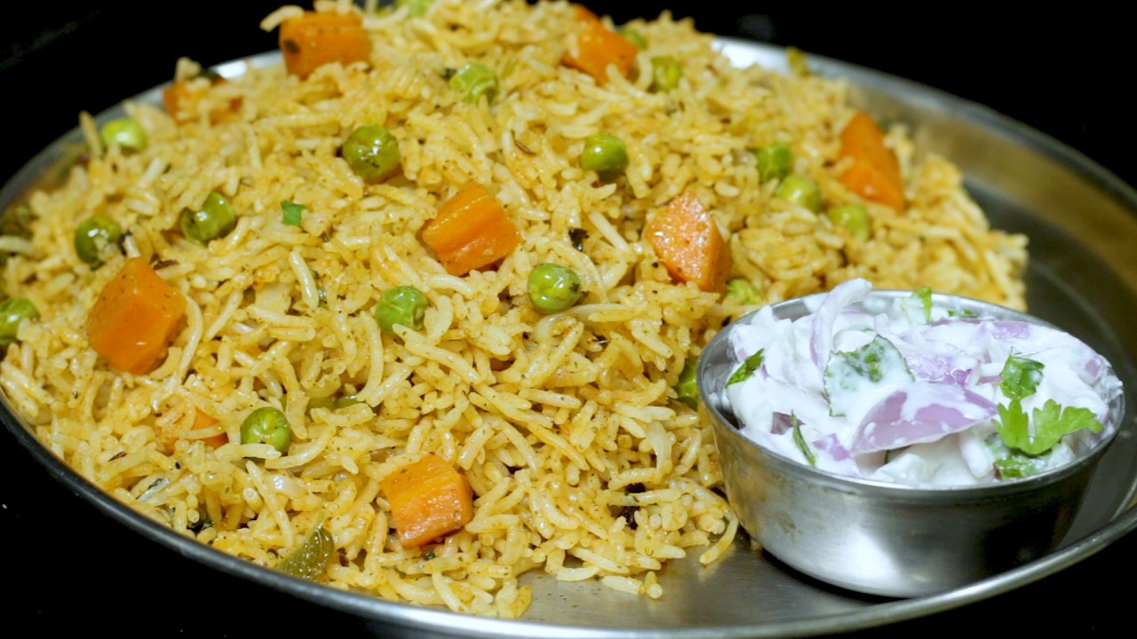 లంచ్ లోకి సింపుల్ గ రుచిగా చేసే పులావ్ కర్రీ లేకపోయినా పెరుగుచట్నీ తో తింటేసూపర్ టేస్ట్||Matar Pulao