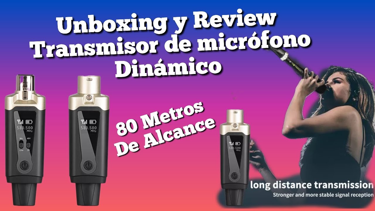Unboxing y Review - Transmisor de micrófono Inalambrico / Depusheng .