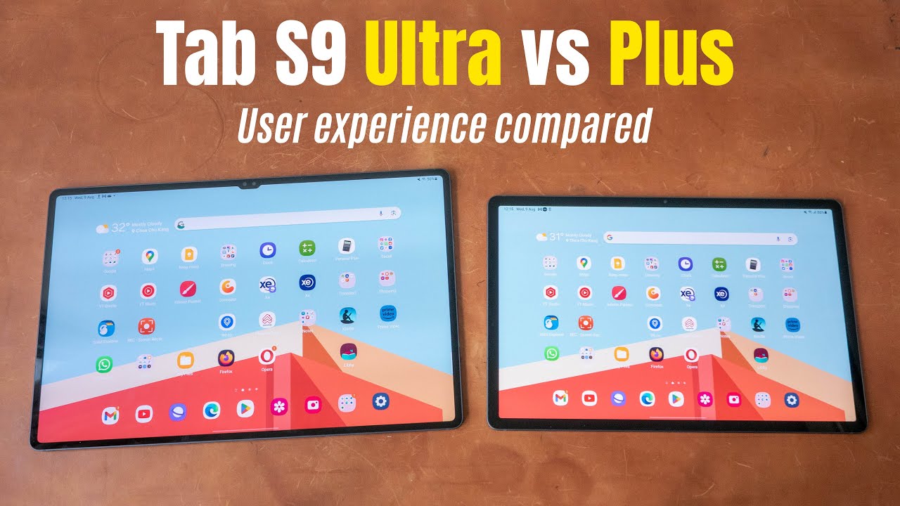 Samsung Tab S9 Ultra и S9+: сравнение приложений и пользовательского опыта