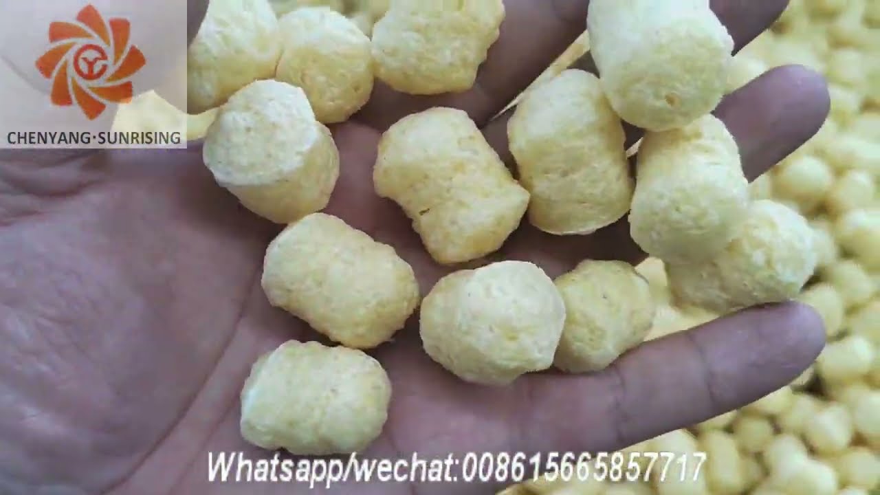 Corn puff snack food production line/puff snack making machine Jinan Sunrising