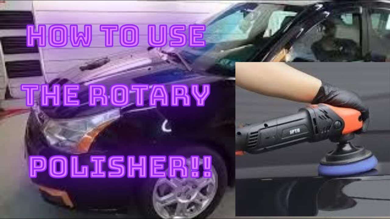 Teaching How To Properly Use The Rotary Polisher For Auto Detailing!!