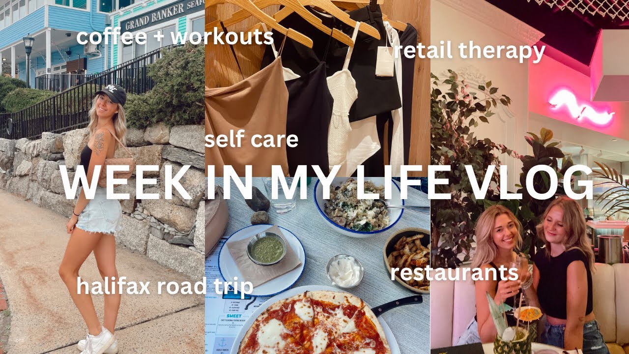 SUMMER VLOG retail therapy, halifax road trip, barbie, fall prep, coffee, workouts & restaurants !!