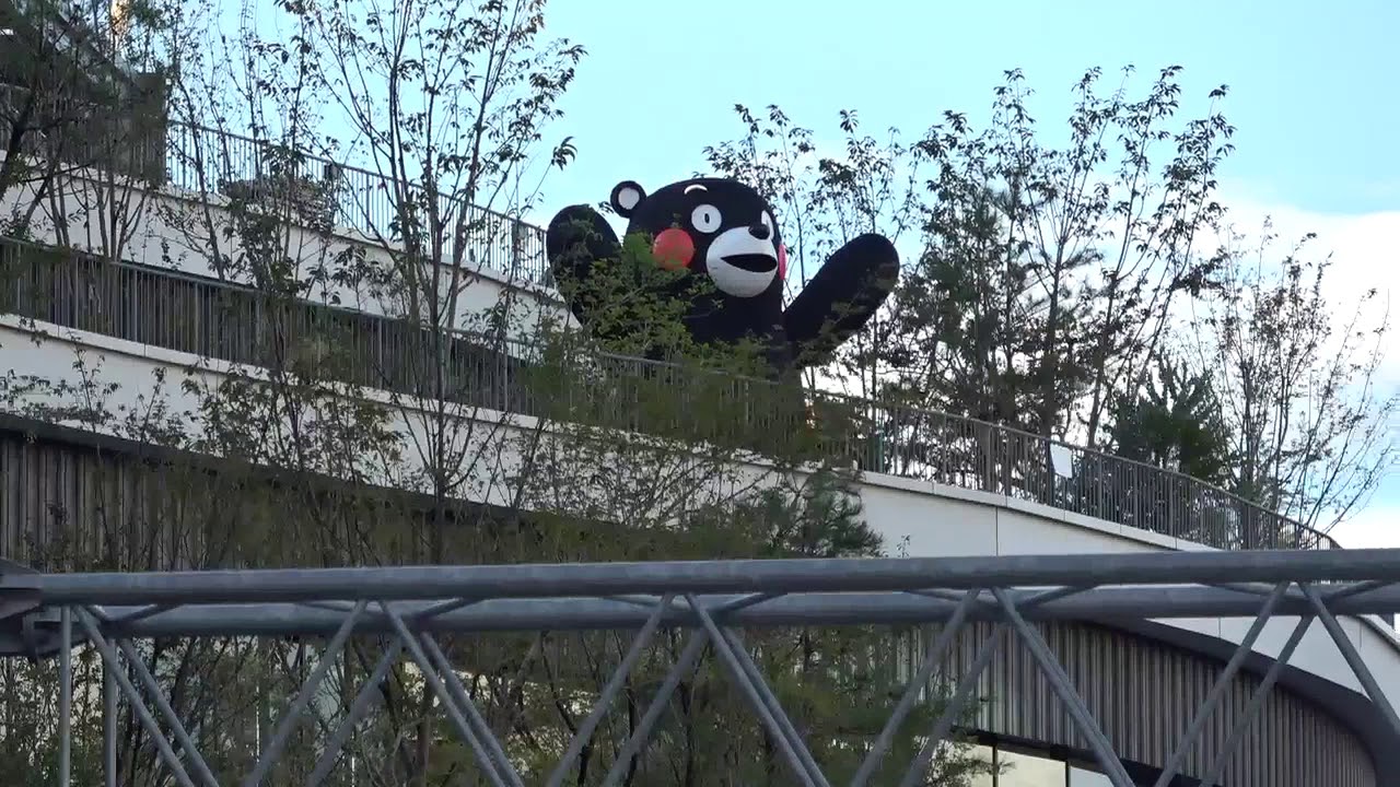 熊本桜町バスターミナル・サクラマチクマモト「令和元年９月１４日（土）一日限り熊本県内バス・電車無料の日　「工事急ピッチ」「大変ですけど頑張ってください」