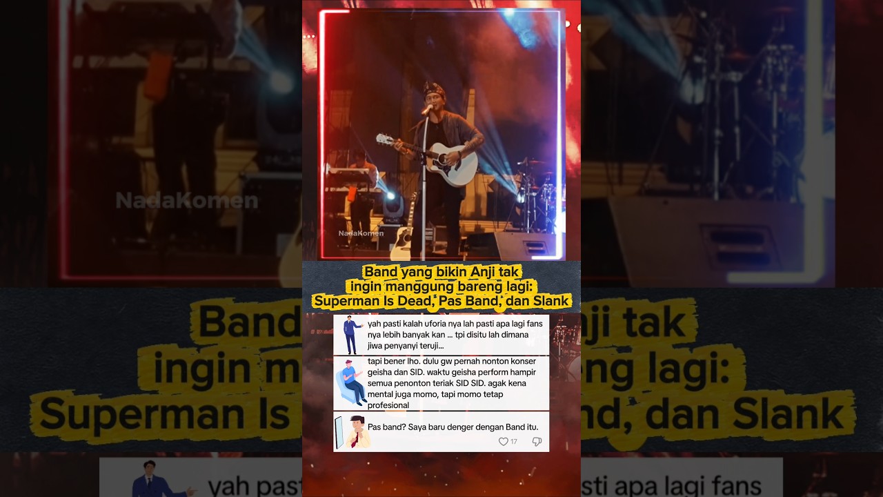 Anji Ungkap Alasan Tak Ingin Manggung Bareng SID, Pas Band, dan Slank
