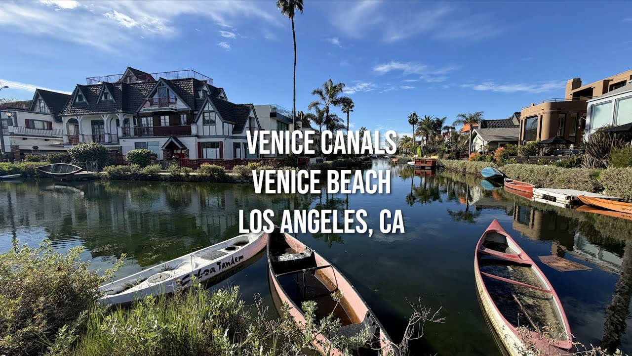 Venice Canals and Venice Beach - Los Angeles, California