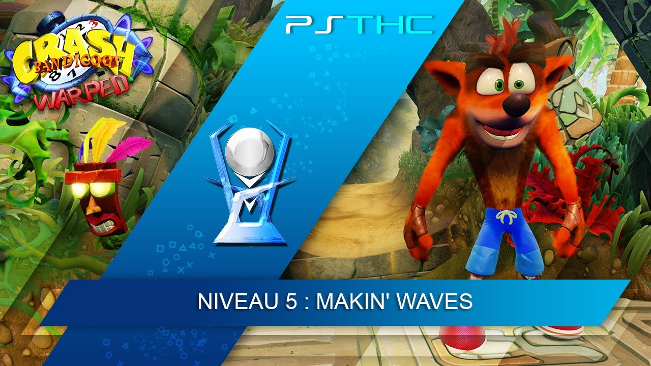 Crash Bandicoot : Warped - Pas un sans gemmes | Niveau 5 : Makin' Waves