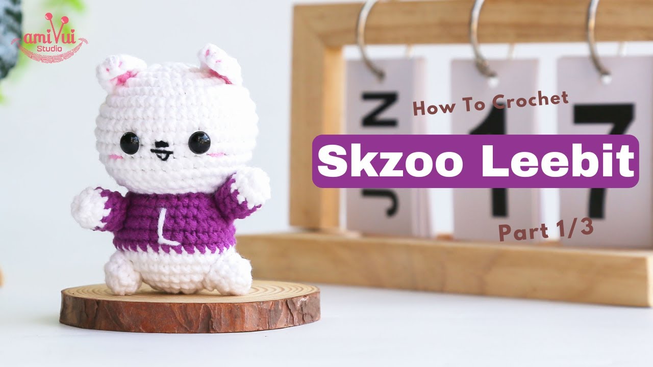 #412 | Amigurumi Skzoo Leebit (1/3) |Crochet Skazoo | Amigurumi Beginner Tutorial | AmivuiStudio