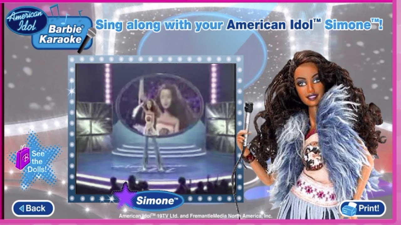 Barbie American Idol Karaoke Game - Simone, Barbie, Tori - 2004 [Recreation]