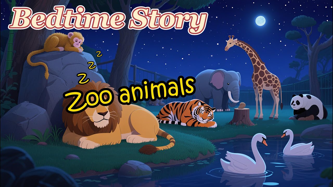 Goodnight Zoo Dreams 🦁✨ | Bedtime Story with 10 Magical Animals for Kids #ZooAnimals