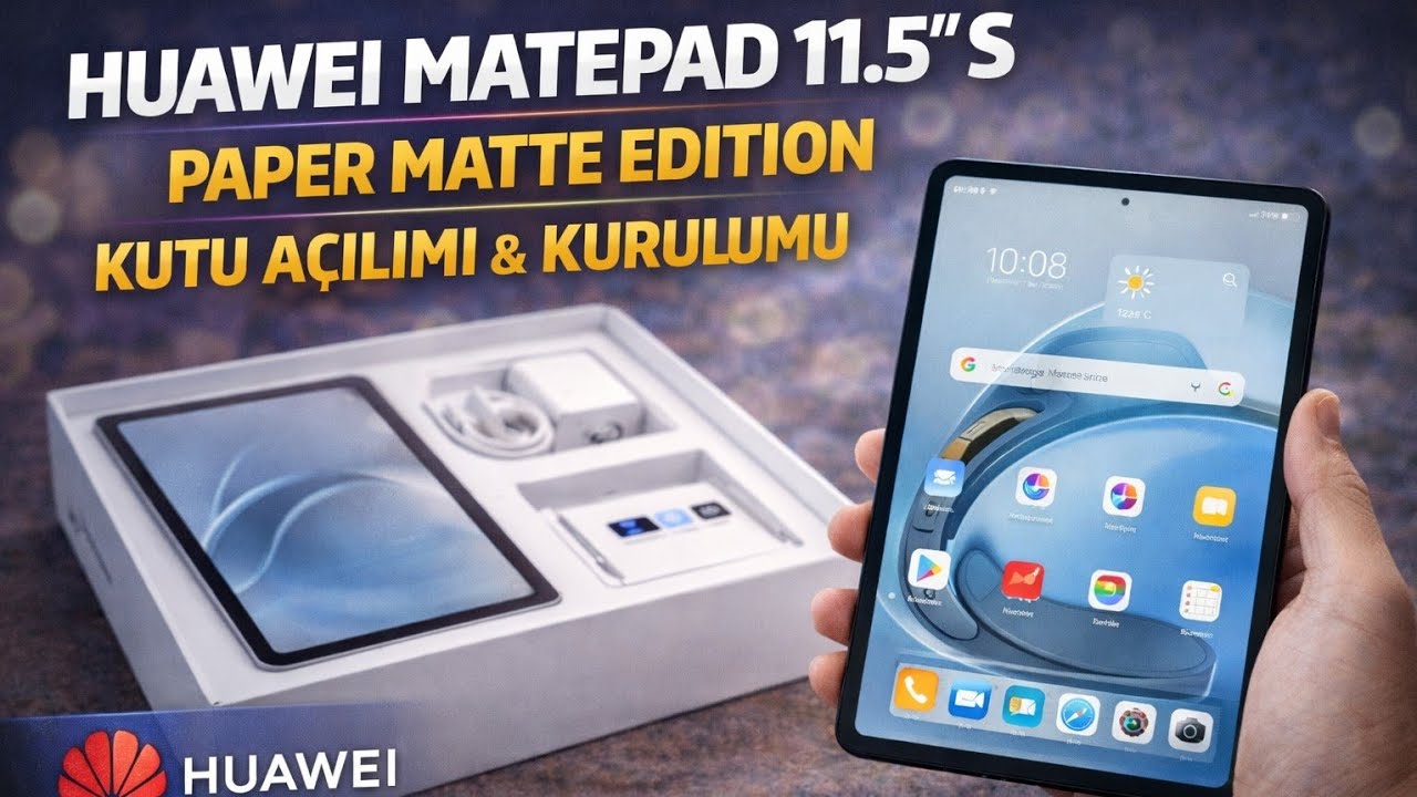Huawei Madepad 11.5”S Paper Matte Edition Kutu Açılımı ve Kurulumu