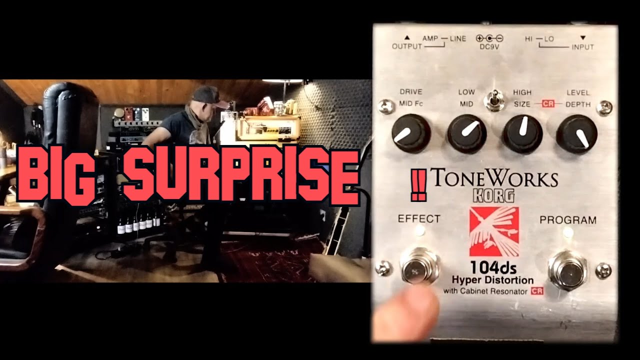 KORG ToneWorks 104ds Hyper Distortion [sound check ]   Power chords & Heavy tone !