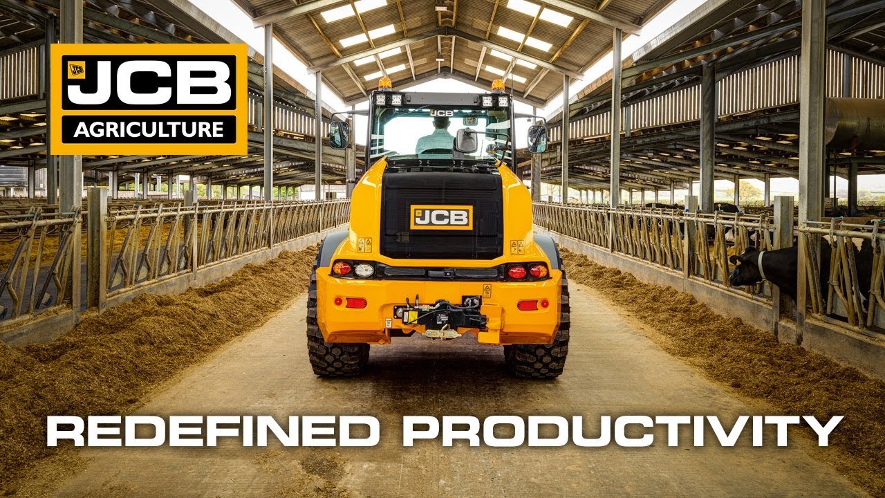 JCB TM320S Telemaster Telescopic Wheel Loader Working on the Farm