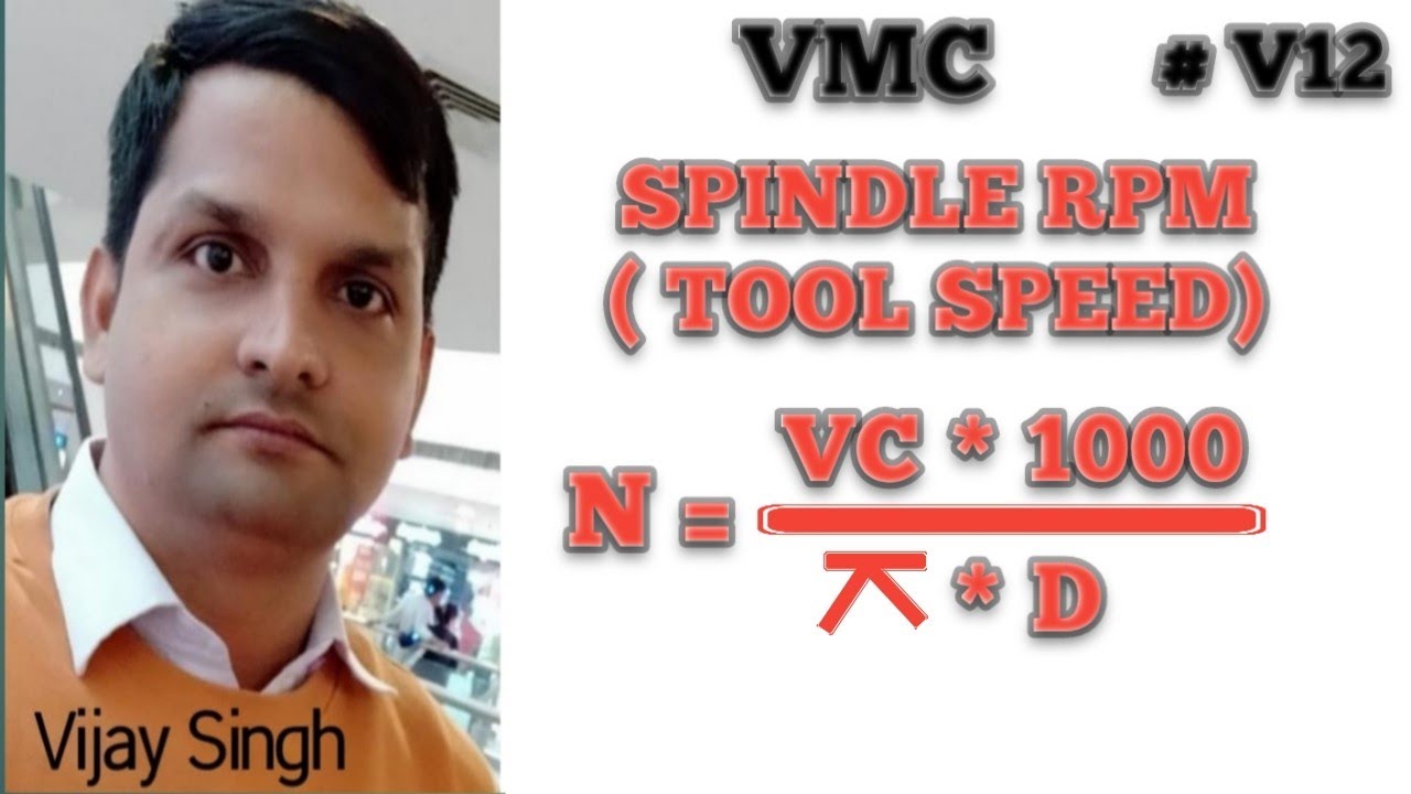 # V12- #SPINDLE RPM ( #TOOL SPEED IN VMC M/C)