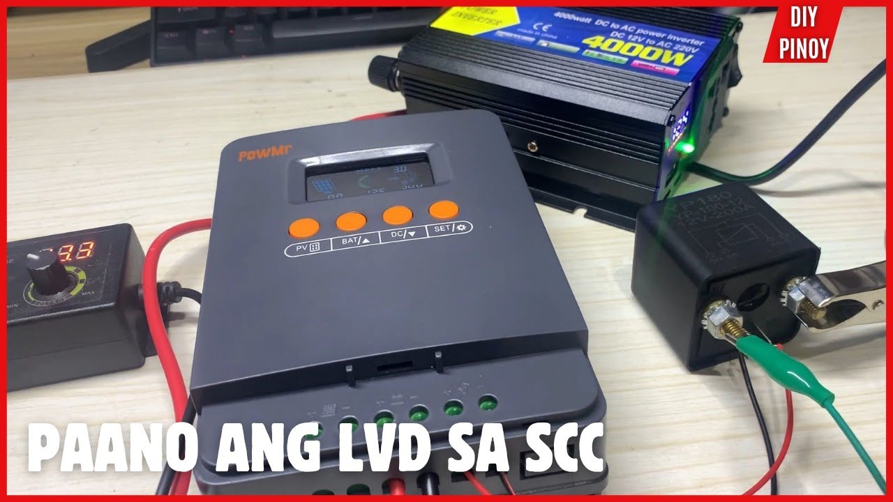 MPPT SCC - LOW VOLTAGE DISCONNECT SETUP WITH POWER RELAY