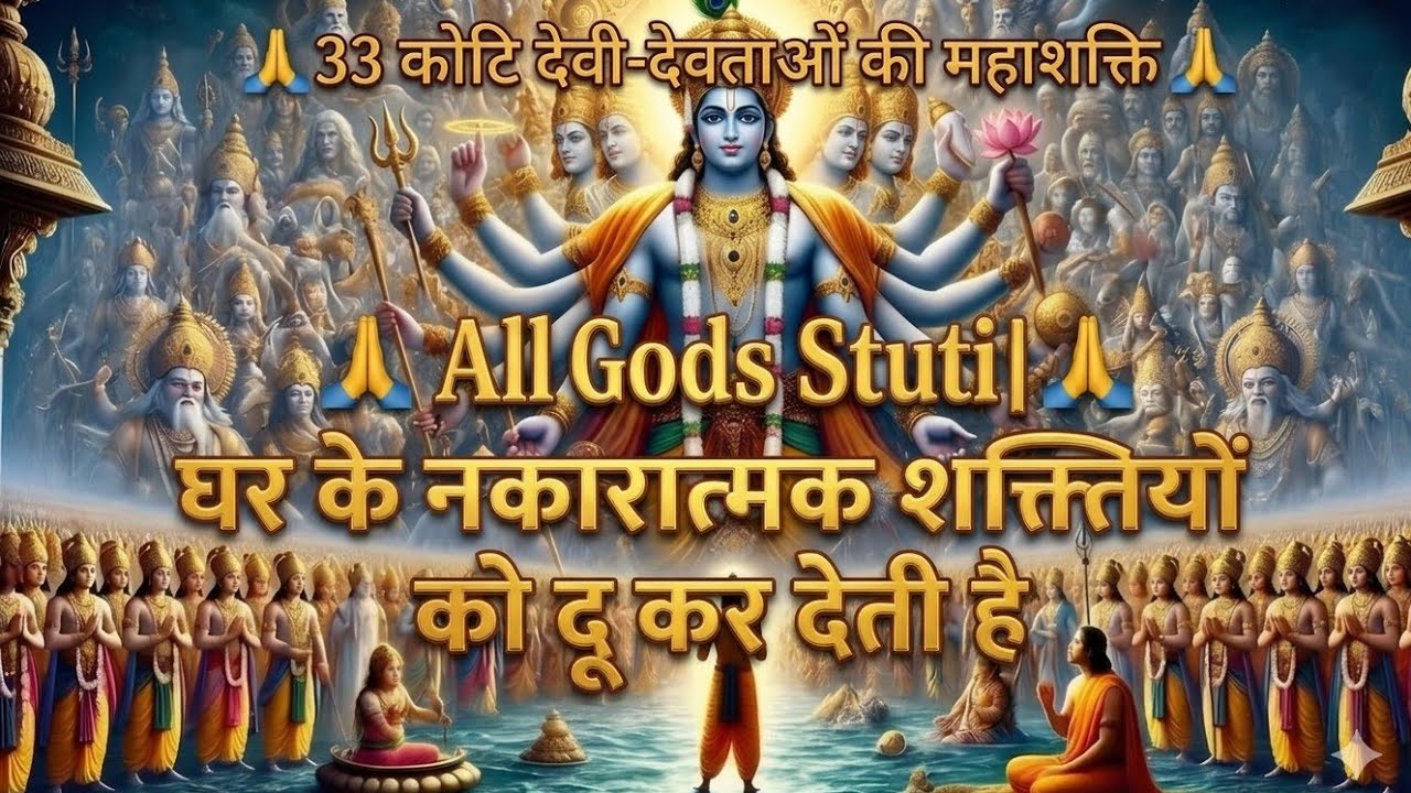  🙏33 कोटि देवी -देवताओं की महाशक्ति 🙏|   All Gods Stuti | घर के नकारात्मक शक्तियों को दूर कर देती है