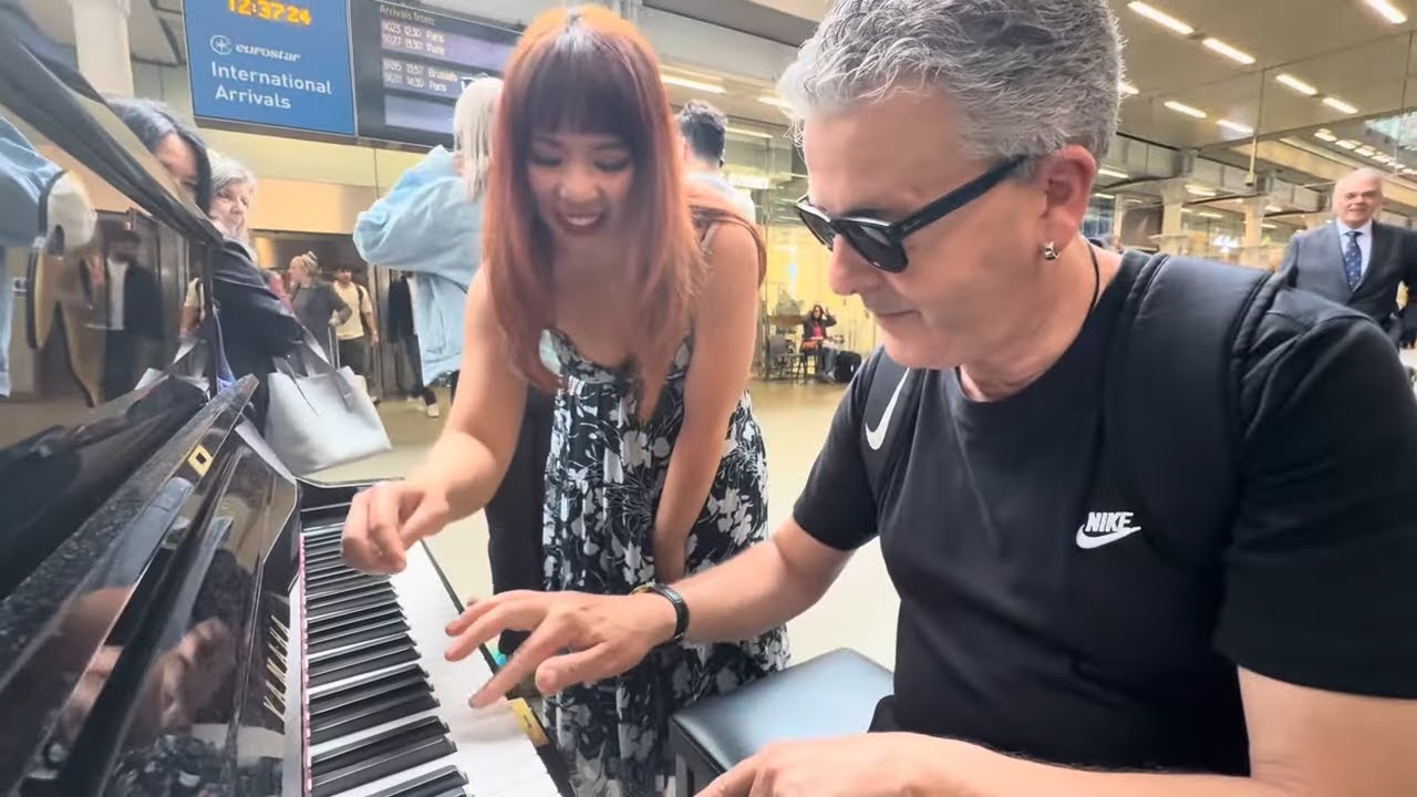 Pretty Piano Teacher Helps Me Locate Middle C