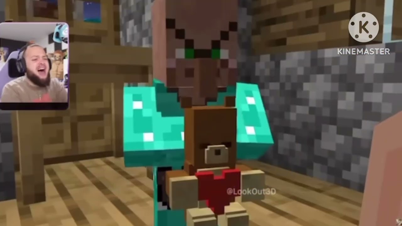 Minecraft licking villager?!￼