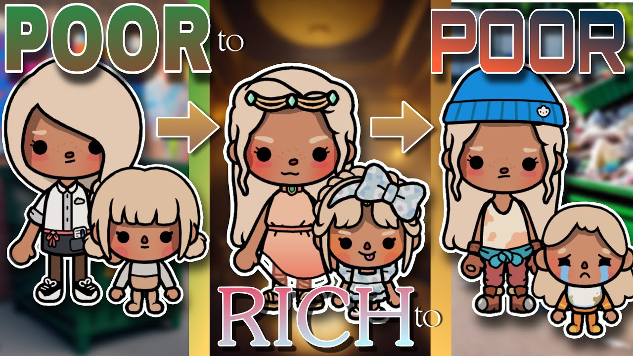 Poor to Rich to Poor 💰❌ WITH VOICES 💰❌ [Full Movie] 💰❌ Toca Shimmer