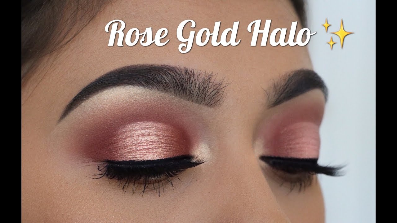 How to - Rose gold halo cut crease