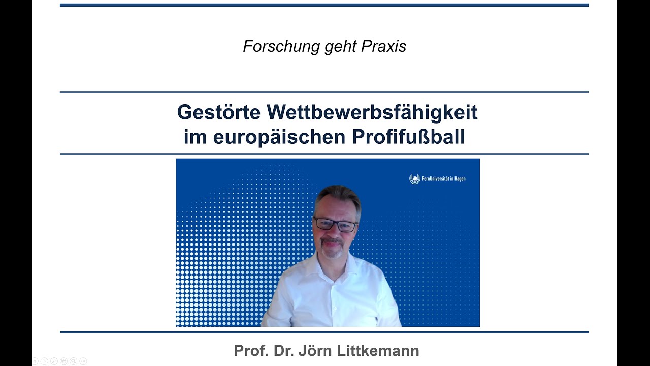 Wettbewerbsfähigkeit und Superliga im Profifußball: Forschung geht Praxis