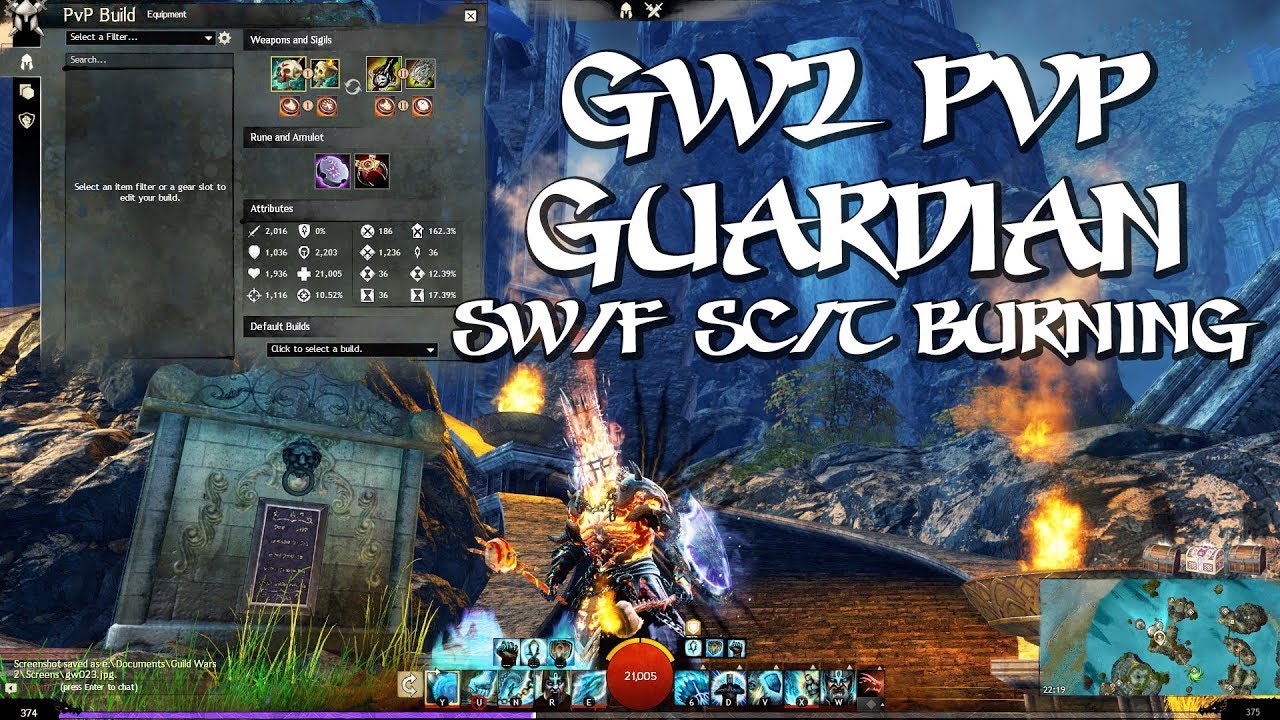 GW2 | Pvp Build | Guardian burst burnig | Ranked Arena
