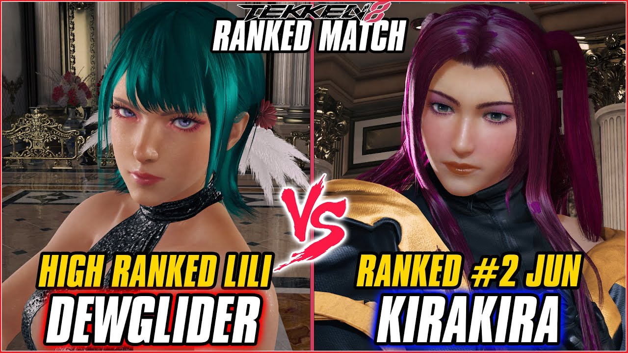 TEKKEN 8 ▰ DEWGLIDER (Lili) vs KIRAKIRA (#2 Ranked Jun) ▰ T8 RANKED GAMEPLAY