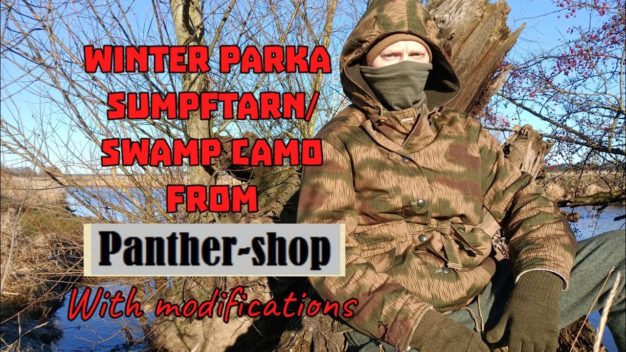 Winter parka in sumpftarn (swamp camo) from panther-shop with modifications 