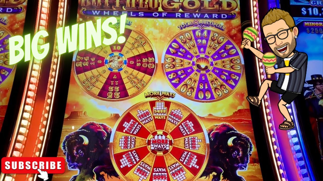 Big Wins on NEW Buffalo Gold Wheels of Reward!