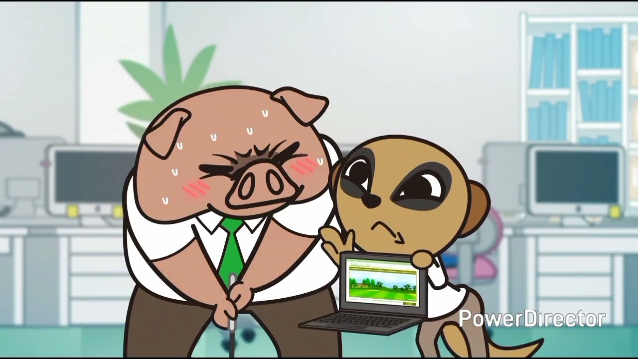 Aggretsuko but only whenever Komiya speaks or is on screen (updated)