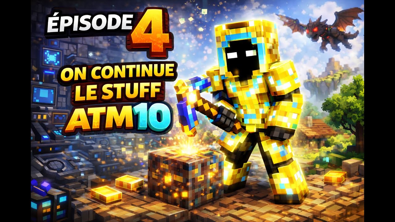 On continue le stuff, ATM10 ep 4