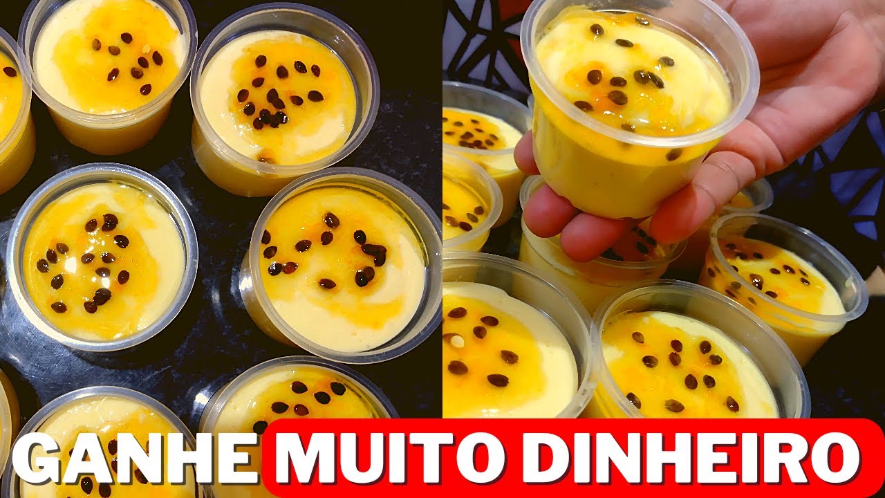 COMO FAZER MOUSSE DE MARACUJÁ COM FRUTA PRA VENDER (RÁPIDO E FÁCIL)