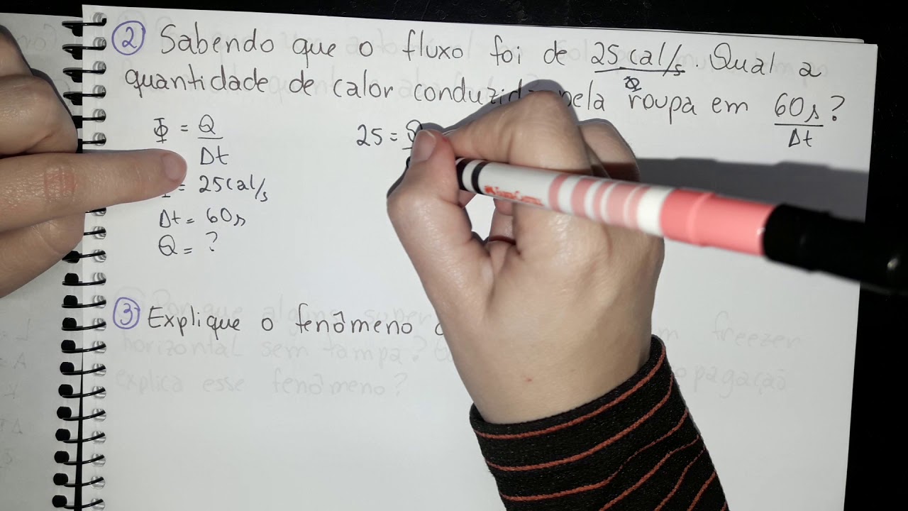 Resolução de exercícios sobre processos de propagação de calor.
