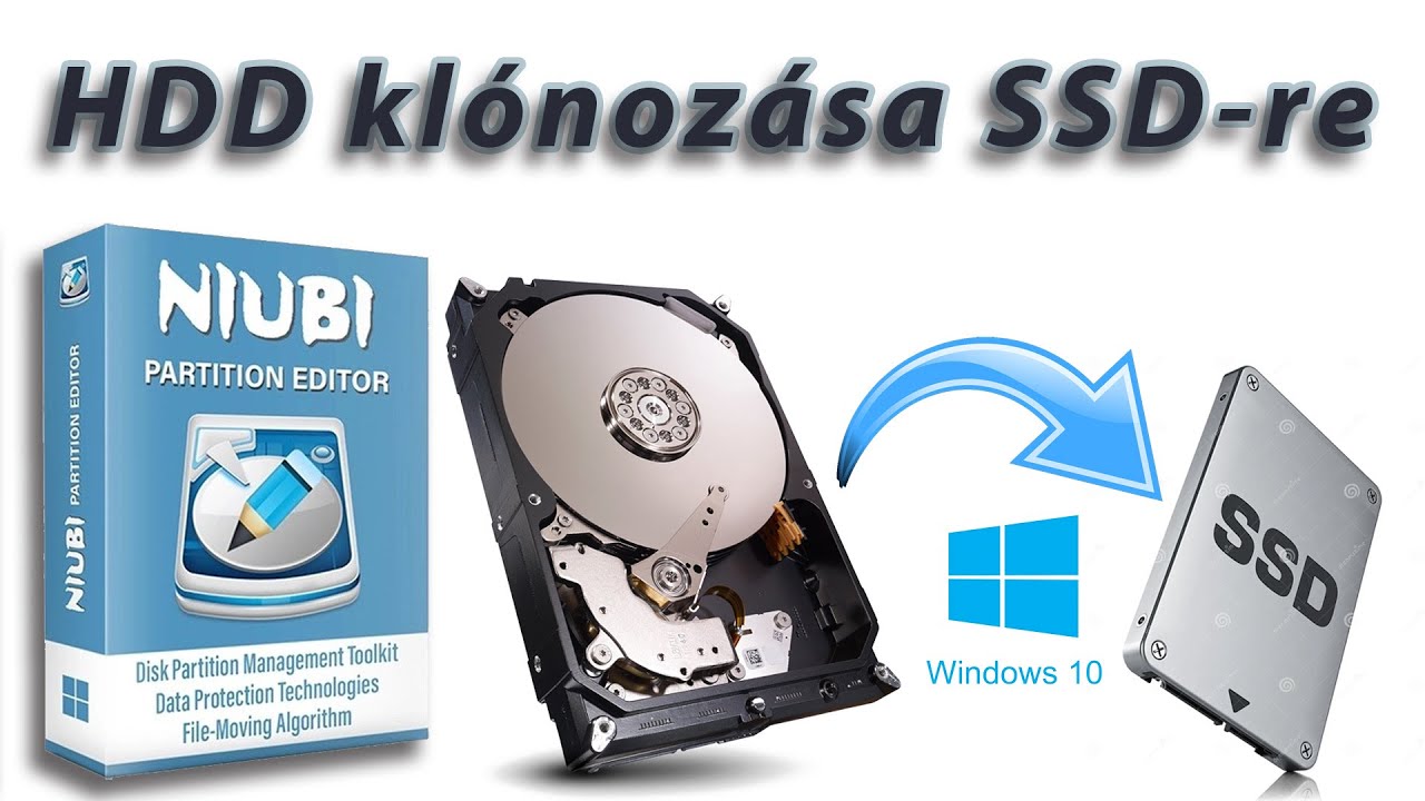 HDD klónozása SSD-re NIUBI Partíció Editorral