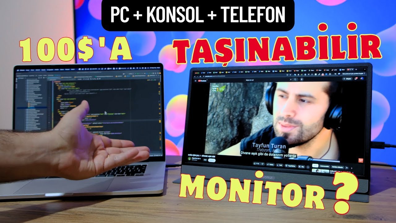 Sadece Tek Kabloyla! Taşınabilir Monitör - KOORUI 15B1 Portable Monitor İnceleme - EZCOOL, NPO