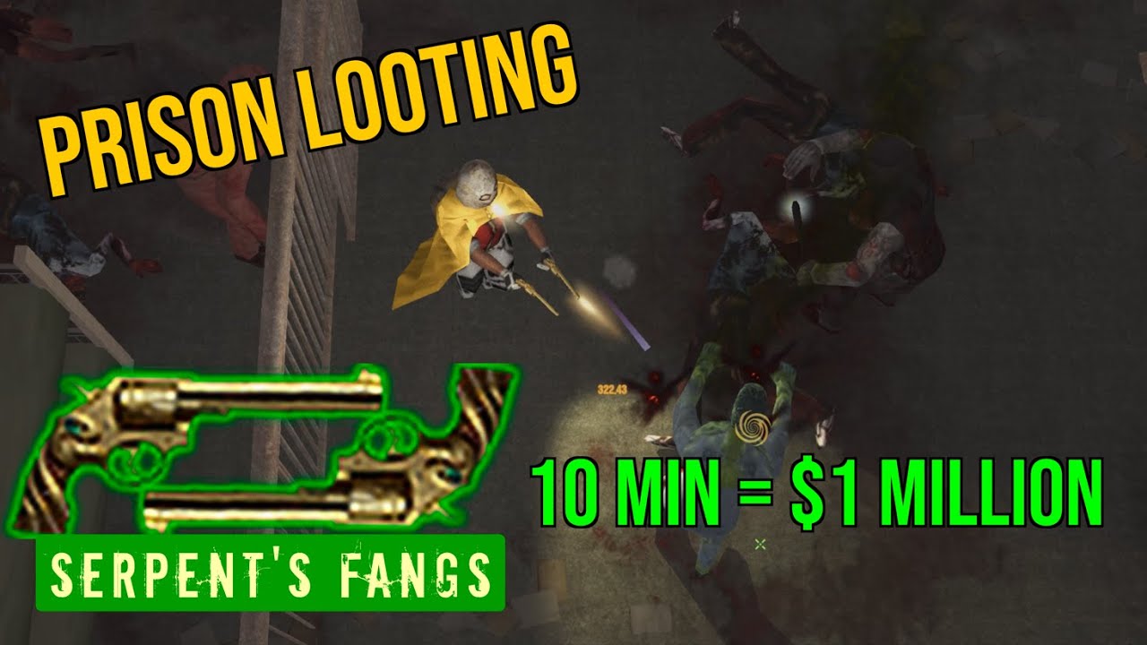PRISON LOOTING with Serpent's Fangs | Dead Frontier 3D