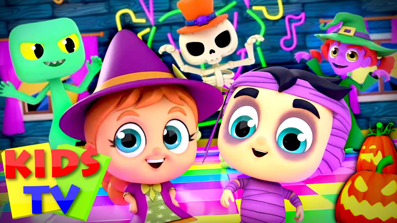 Monster Dance Party Challenge | Halloween Music | Spooky Songs | Scary Nursery Rhymes | Kids Tv